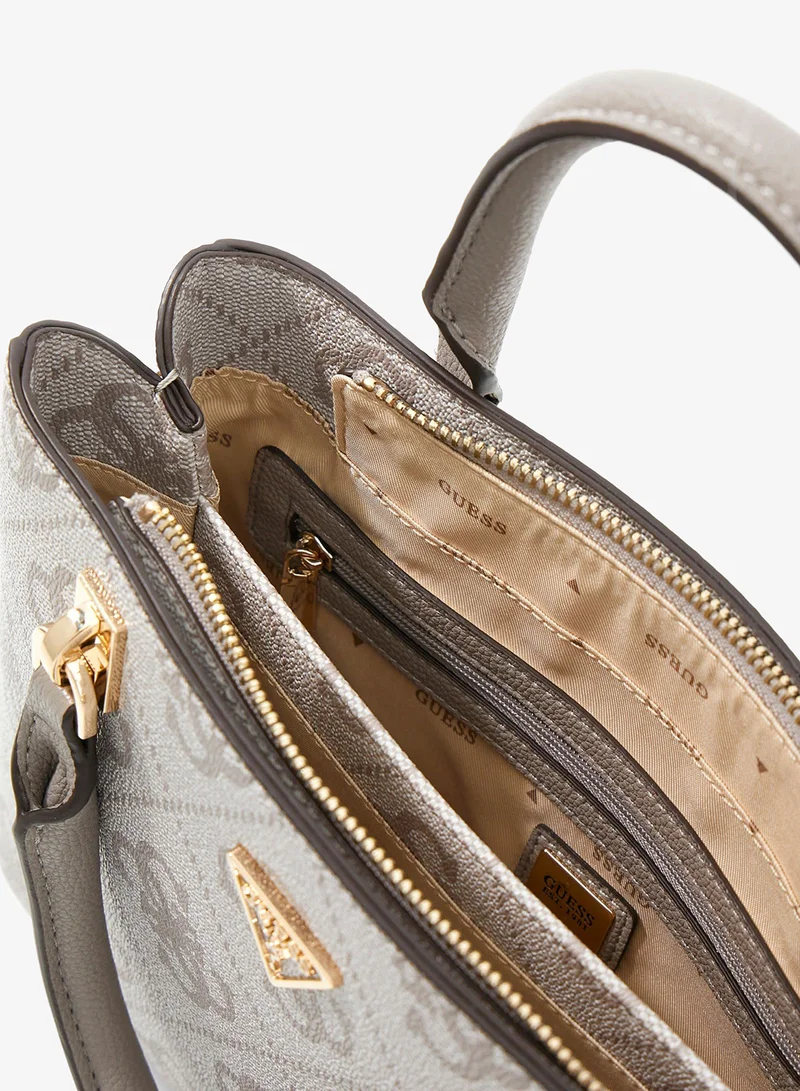GUESS  Noelle II Logo Detail Satchel Bag for Women | Best Price UAE